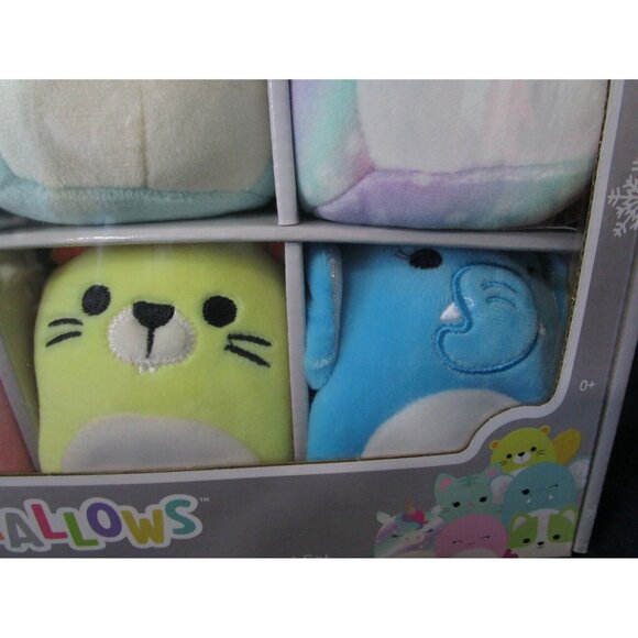 Original Squishmallows 2021 Holiday Bright Squad 6 Mini Plush Ornament Set New - Picture 10 of 12